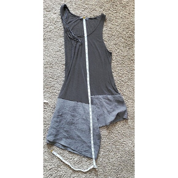 Alembika sleeveless asymmetric tunic Dress Size 3 Mixed Pattern black/white EUC - Picture 11 of 15